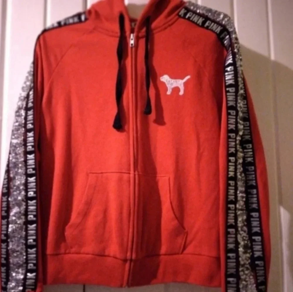 Vs pink bling iridescent dog hoodie X-small  EUC - Picture 4 of 6
